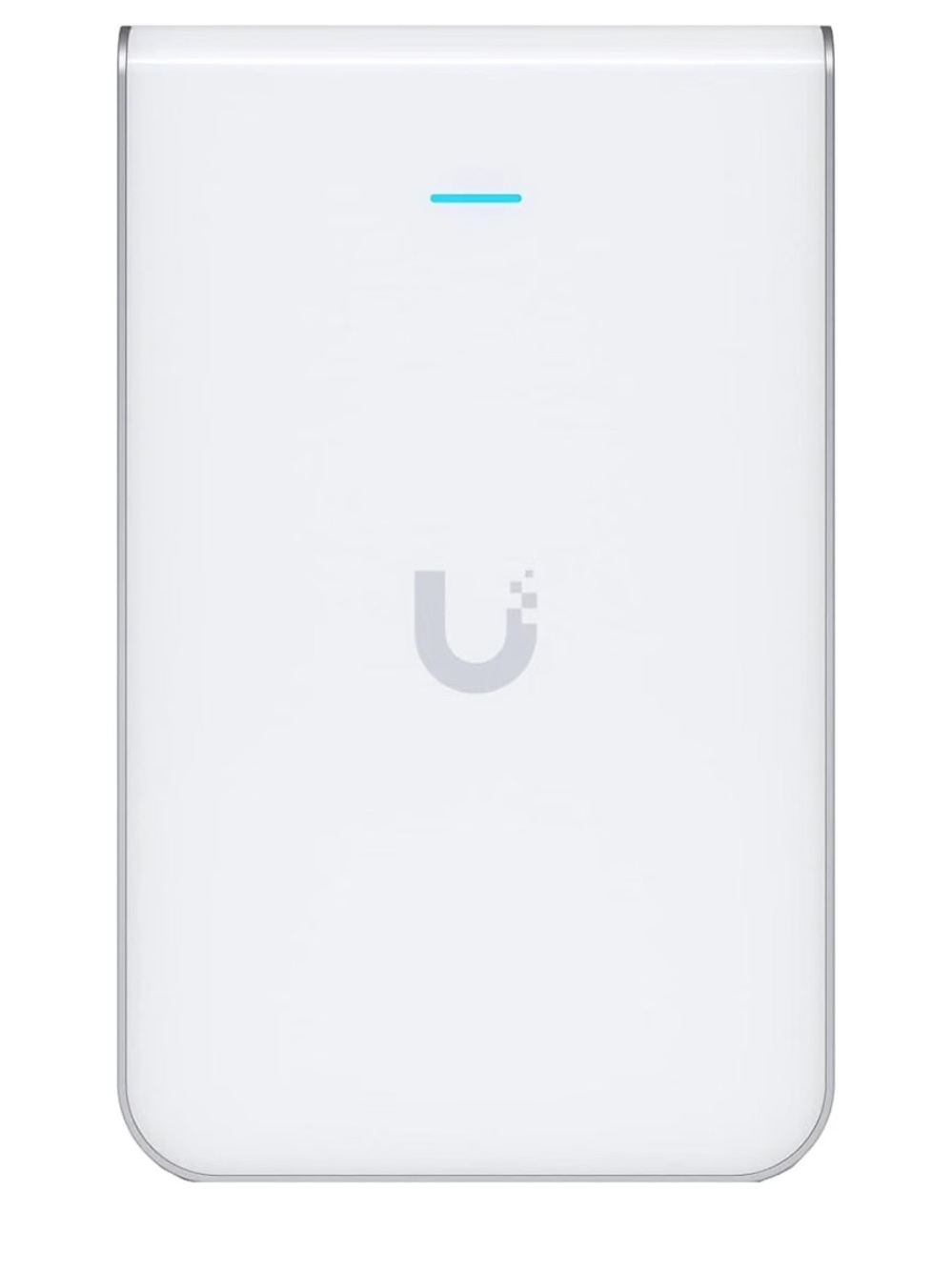Ubiquiti White In-Wall Wi‑Fi Access Point with Blue Status LED
